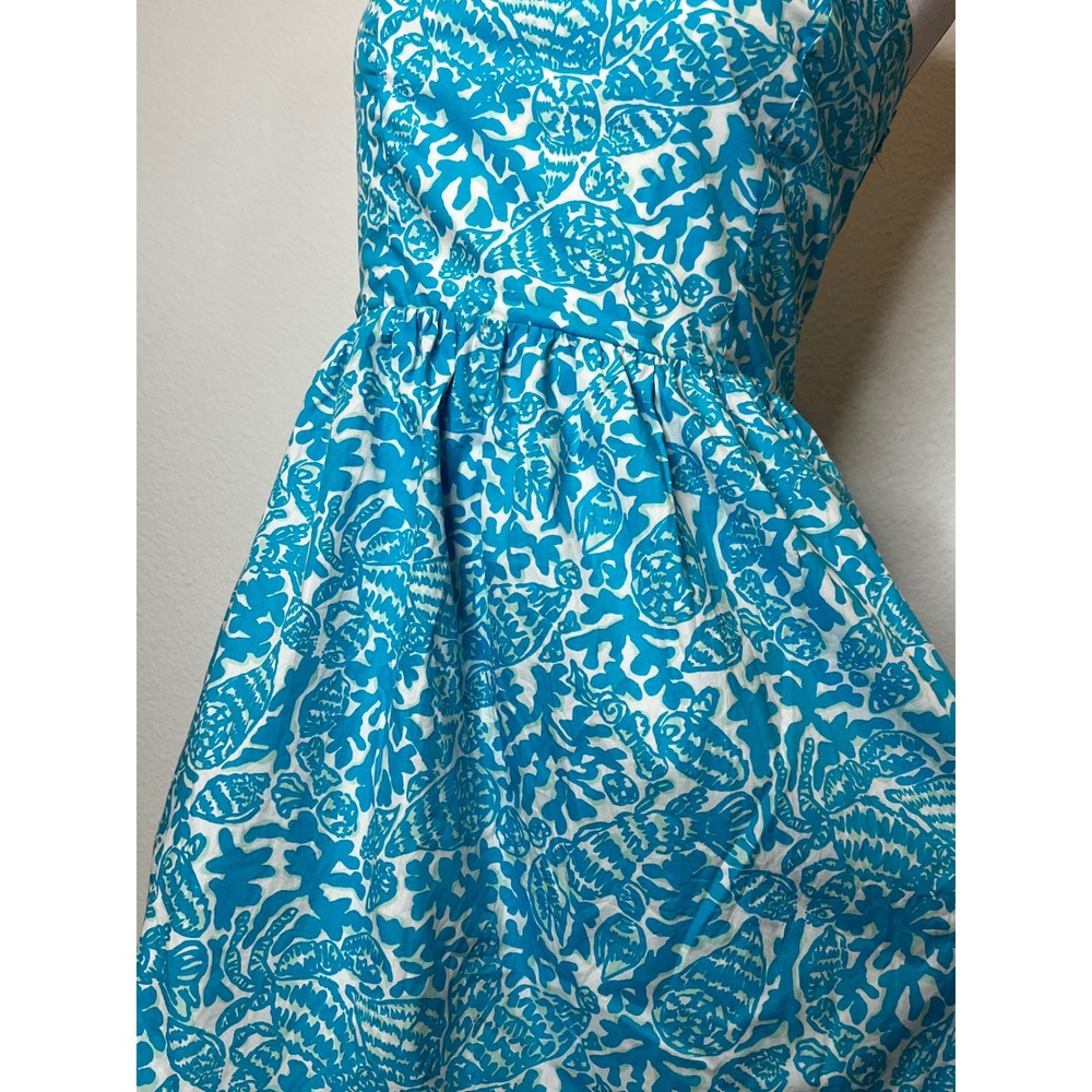 Lilly Pulitzer Blue Tube Strapless Mini Dress Sz M - Picture 12 of 14